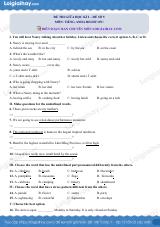 Đề thi giữa kì 2 Tiếng Anh 6 Right on! - Đề số 5